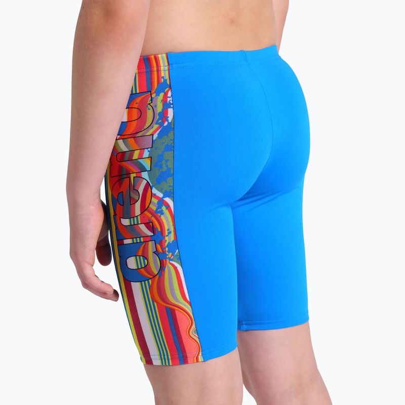 Boxeri de înot pentru copii arena Palette Swim Jammer multi soft green/blue river 9