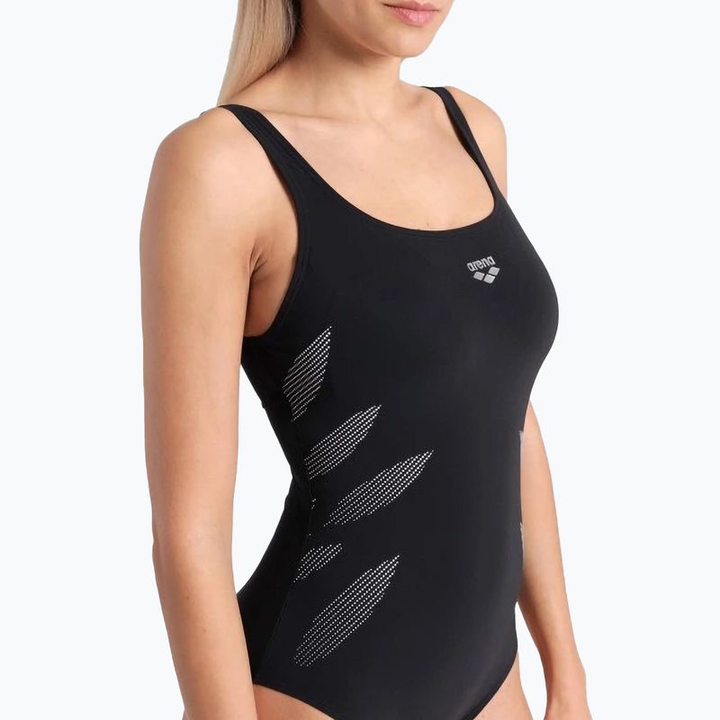 Costum de înot dintr-o piesă pentru femei arena Milena Wing Back black 4