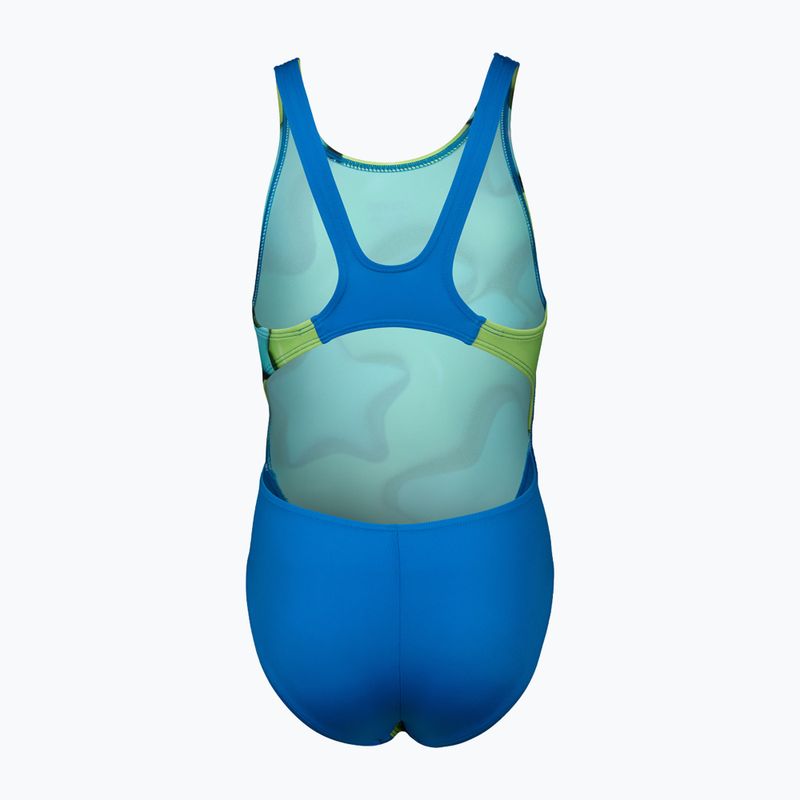 Costum de înot dintr-o piesă pentru copii  arena Star Shaped Swim Tech L blue river/soft green/multi 2