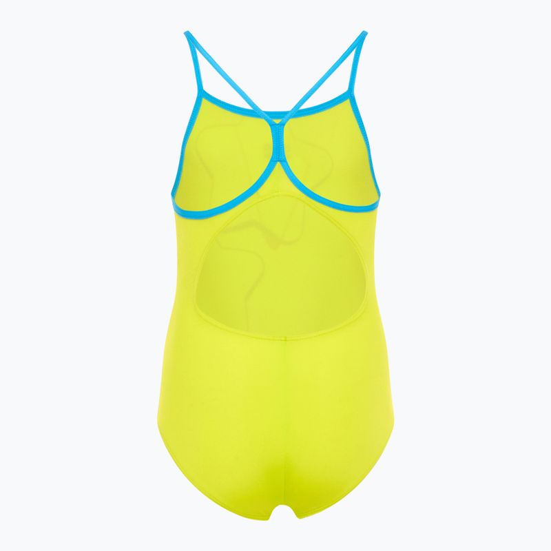 Costum de înot dintr-o piesă pentru copii  arena Star Graphic Lightdrop Back soft green / turquoise 2