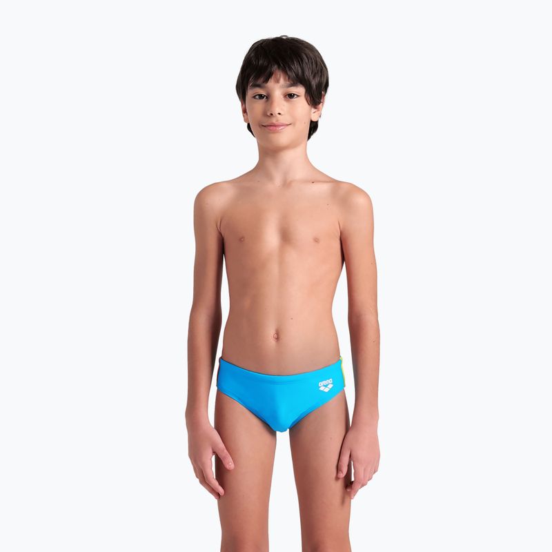 Slip de înot pentru copii arena Swim Briefs Solid turquise/soft green/calypso