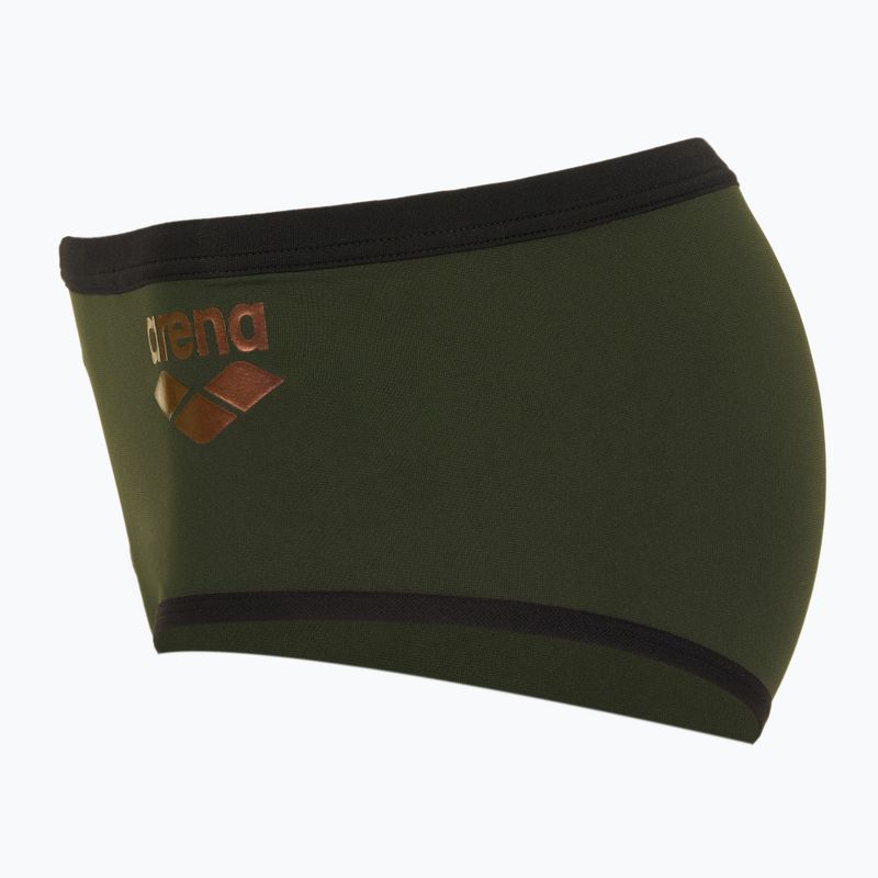 Boxeri de înot pentru bărbați arena One Low Waist Short Big Logo dark sage/black 3
