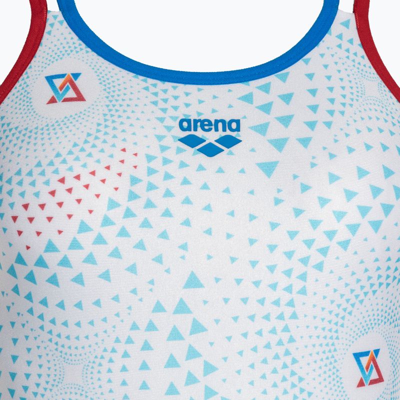 Costum de baie dintr-o singură piesă pentru femei arena One Fireflow Double Cross red/blue river/white multi 3