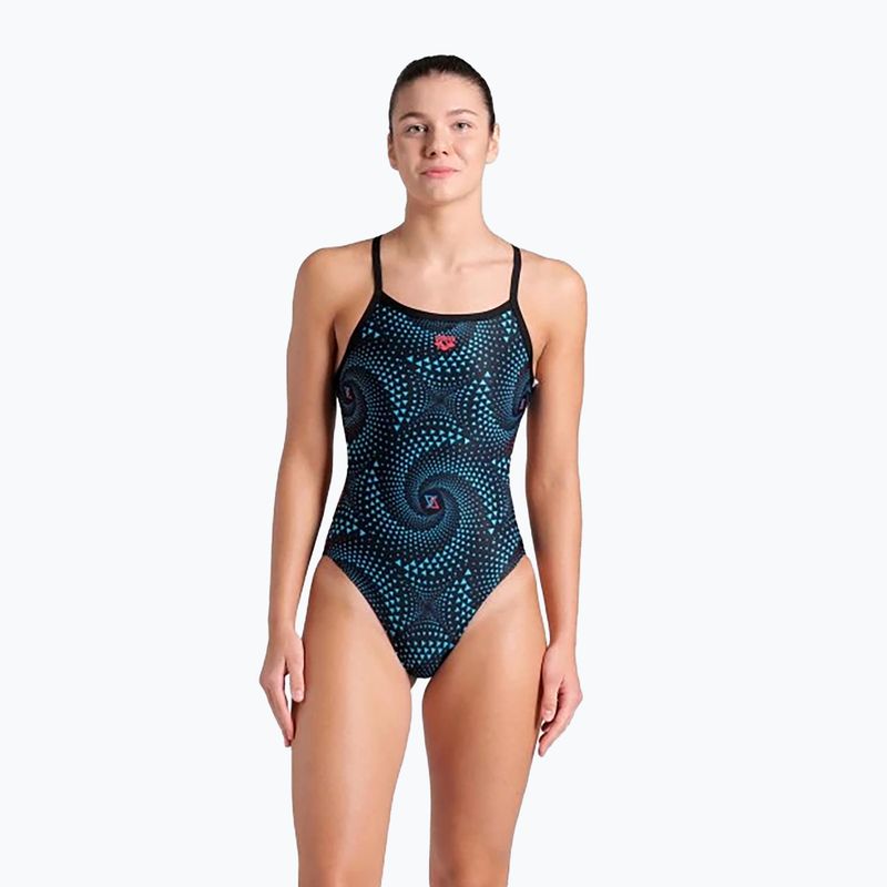 Costum de baie dintr-o singură piesă pentru femei arena Fireflow Challenge Back black/multi black 4