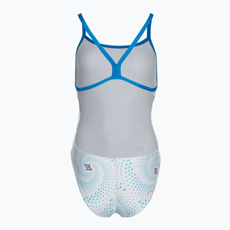 Costum de baie dintr-o singură piesă pentru femei arena Fireflow Challenge Back blue river/white multi 2