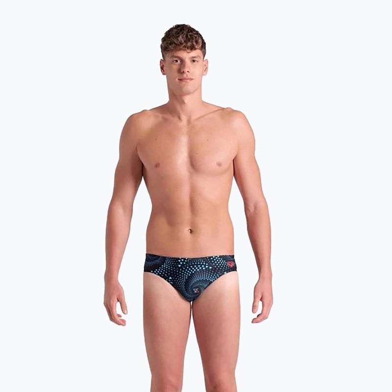 Slip de baie pentru bărbați arenaFireflow Swim Briefs black multi 4