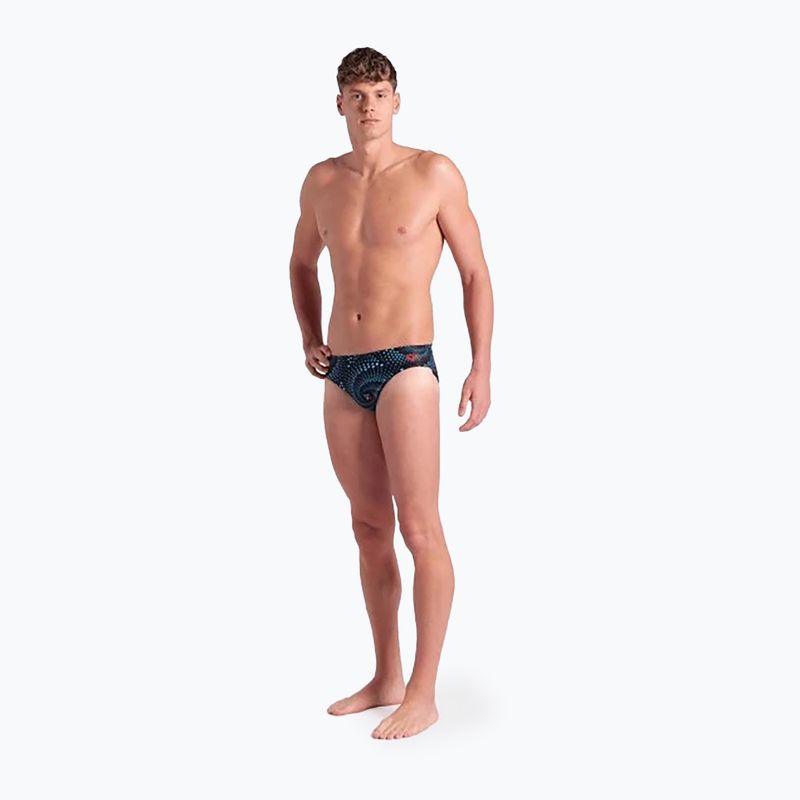 Slip de baie pentru bărbați arenaFireflow Swim Briefs black multi 5