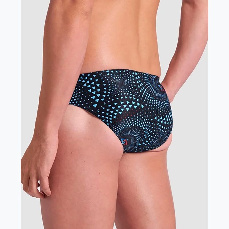 Slip de baie pentru bărbați arenaFireflow Swim Briefs black multi 8