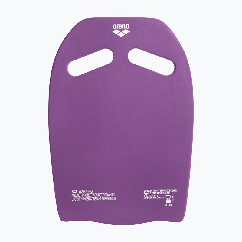 Placă de înot arena Printed Kickboard plum/artic lime