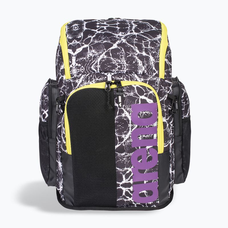 Rucsac de înot Arena Spiky III 45 l Allover negru/alb