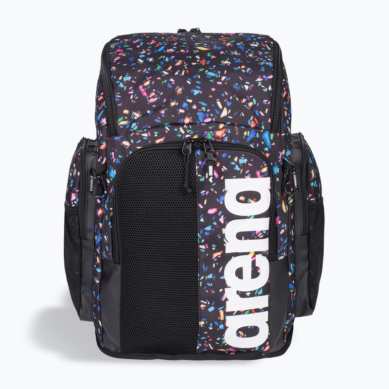 Arena Spiky III 45 l Allover confetti negru rucsac de înot