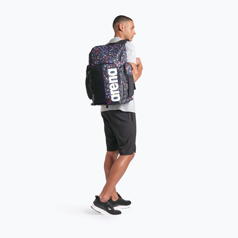 Arena Spiky III 45 l Allover confetti negru rucsac de înot 8