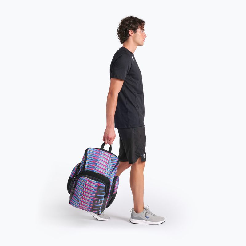 Rucsac de înot arena Spiky III 35 l Allover racing stripes 6