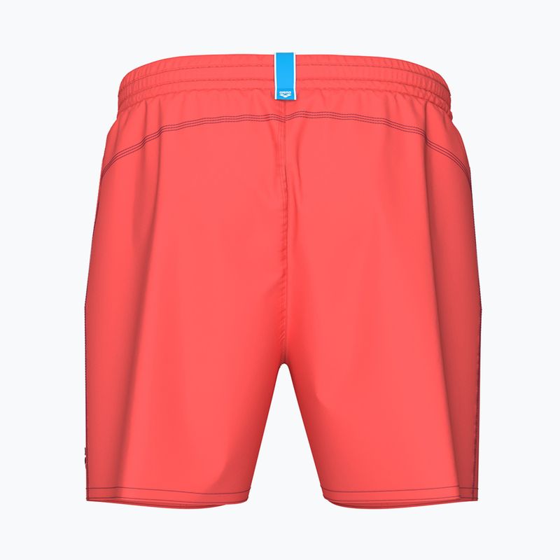 Șort de baie pentru bărbați arena Bywayx R calypso coral/dark purple 2