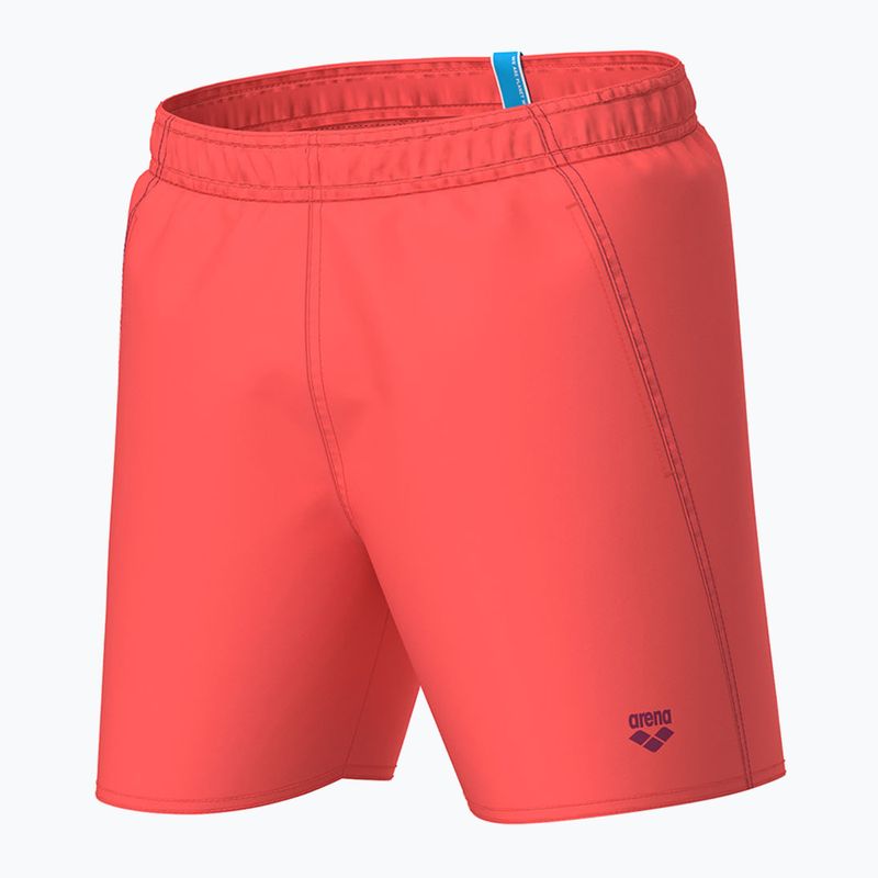 Șort de baie pentru bărbați arena Fundamentals Boxer R calypso coral/dark purple 3