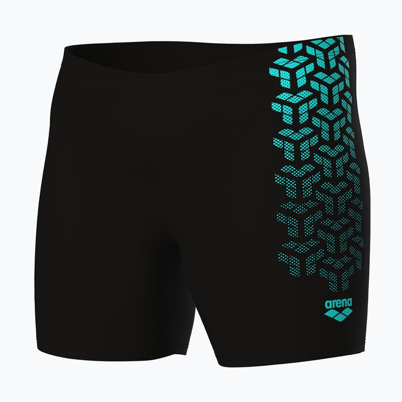 Boxeri de înot pentru bărbați arena Kikko V Swim Mid Jammer Graphic black/water 4