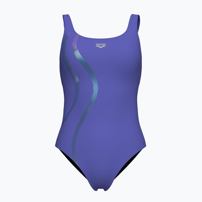Costum de baie dintr-o piesă pentru femei arena Ginevra Wing Back violet