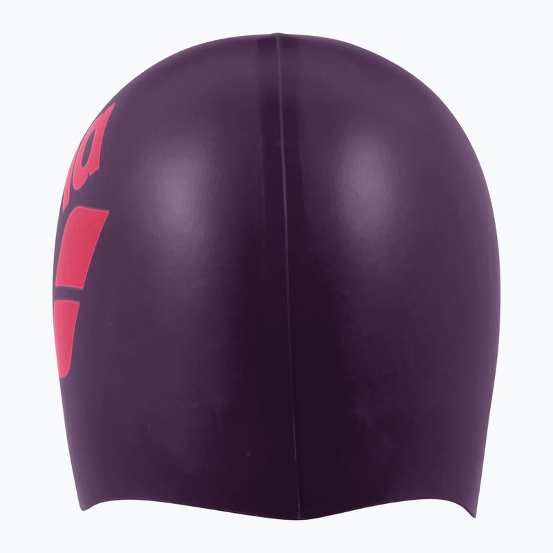 Cască de înot arena Big Logo plum/bright coral 4