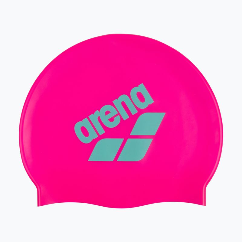 Cască de înot arena Big Logo shocking pink/water