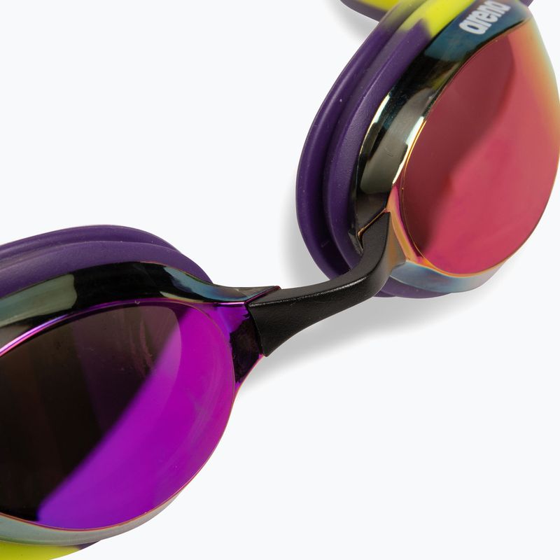 Ochelari de înot arena Python Mirror violet/plum/artic lime 5
