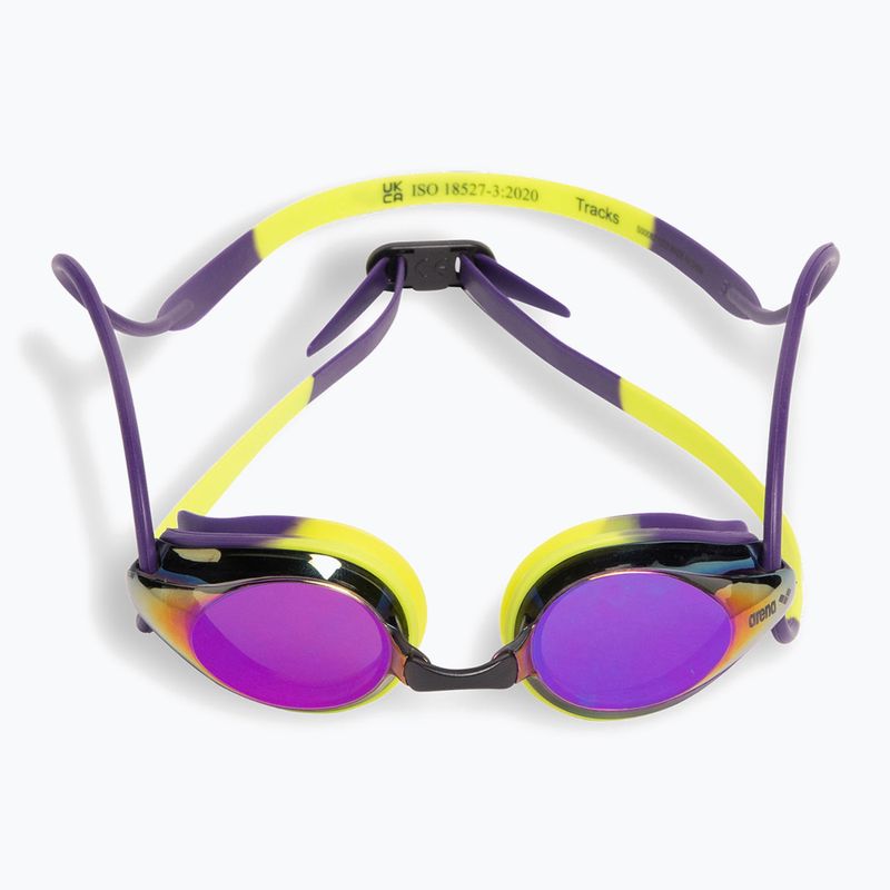 Ochelari de înot arena Tracks Mirror violet/plum/artic lime 2