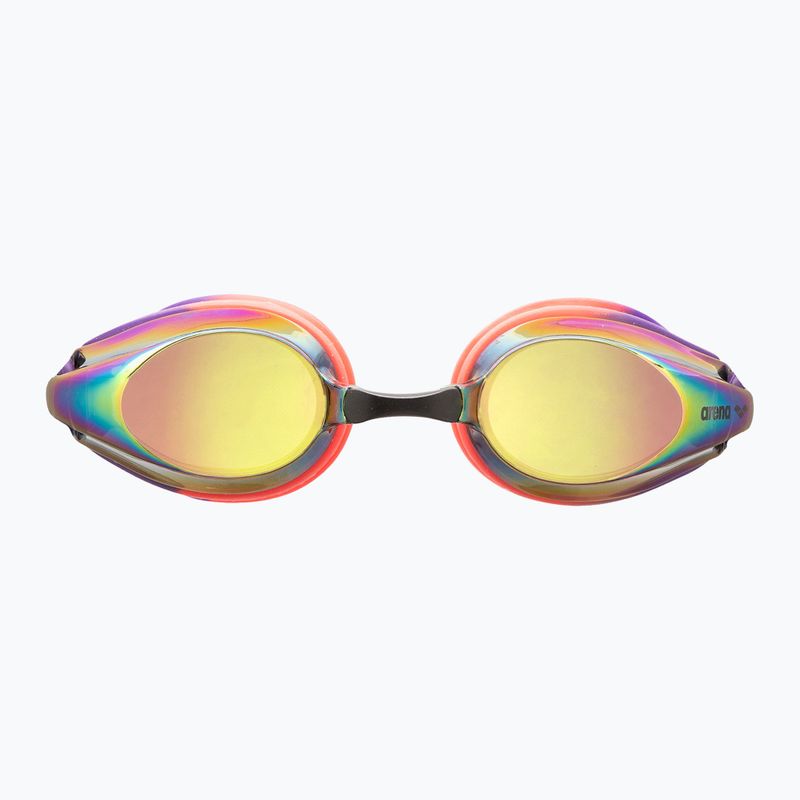Ochelari de înot arena Tracks Mirror copper/plum/bright coral 4