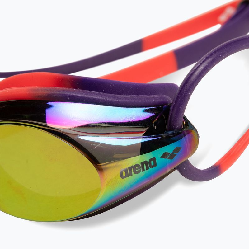 Ochelari de înot arena Tracks Mirror copper/plum/bright coral 5