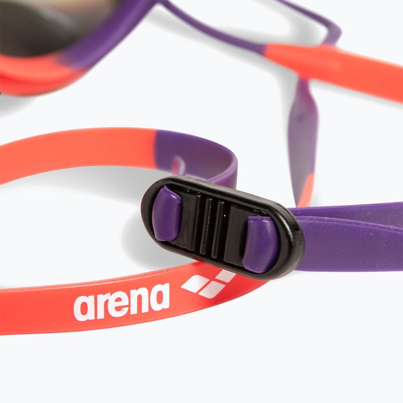 Ochelari de înot arena Tracks Mirror copper/plum/bright coral 6