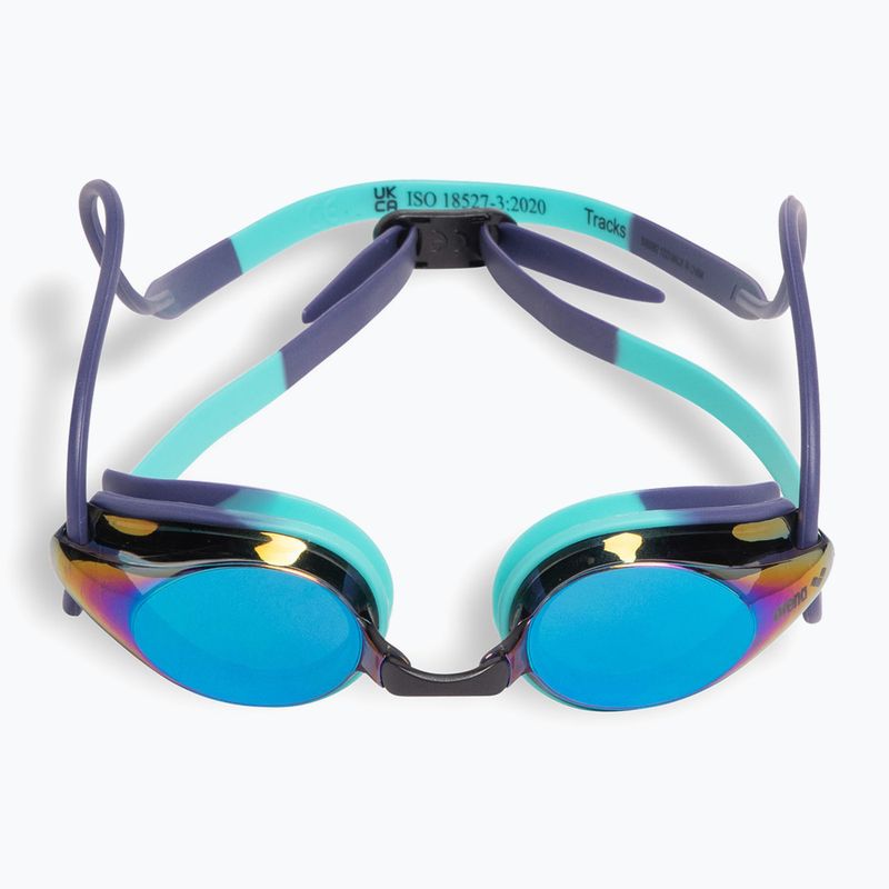 Ochelari de înot arena Tracks Mirror turquoise/future dusk/water 2