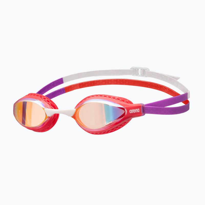 Ochelari de înot arena Air-Speed Mirror yellow copper/bright coral/plum