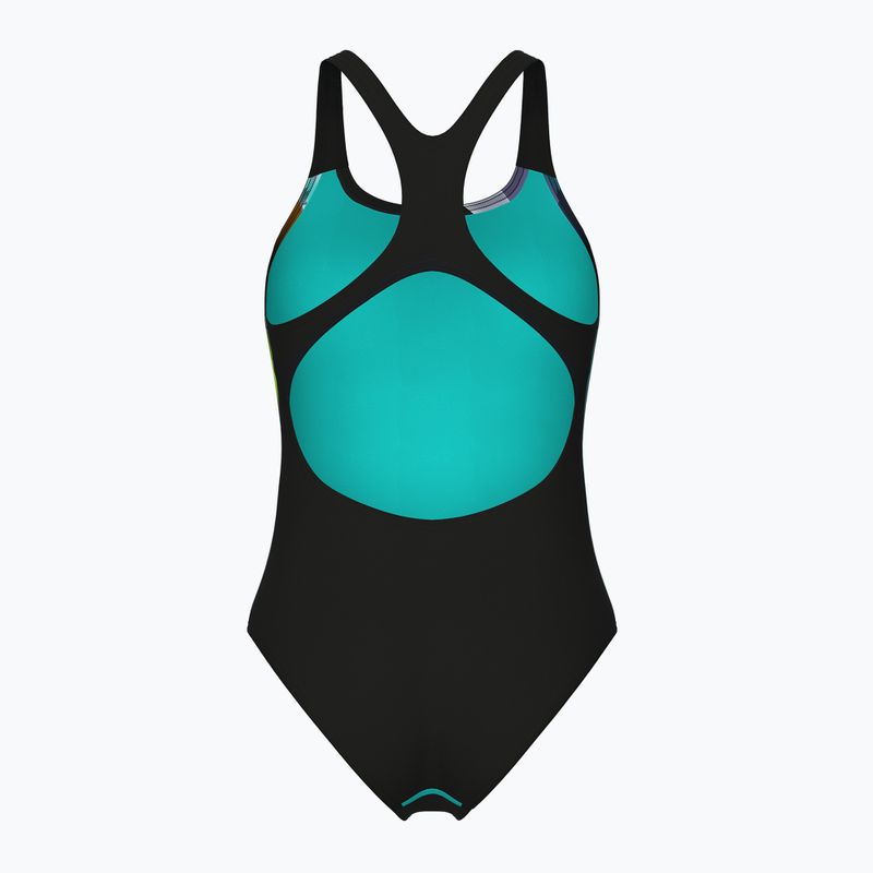 Costum de baie dintr-o piesă pentru femei arena Water Fluids Swim Pro Back black multi/black 2