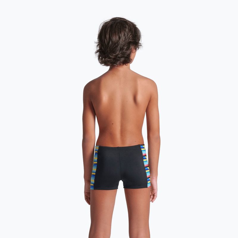 Boxeri de înot pentru copii  arena Racing Stripe Swim Short black/black multi 6