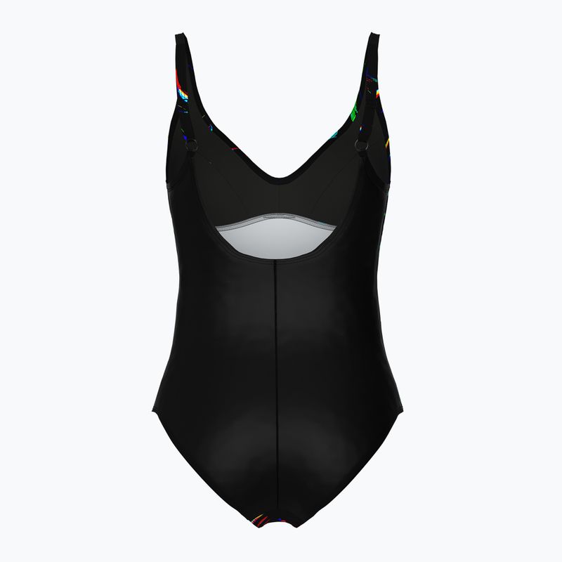 Costum de baie dintr-o piesă pentru femei arena Abyss U Back multi black/black 2