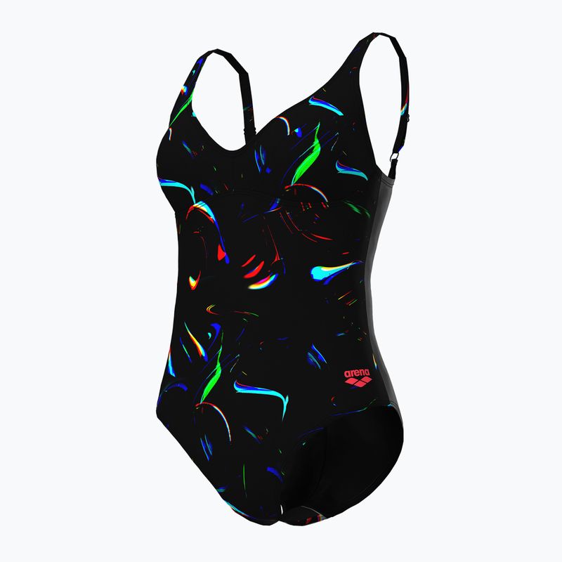 Costum de baie dintr-o piesă pentru femei arena Abyss U Back multi black/black 4