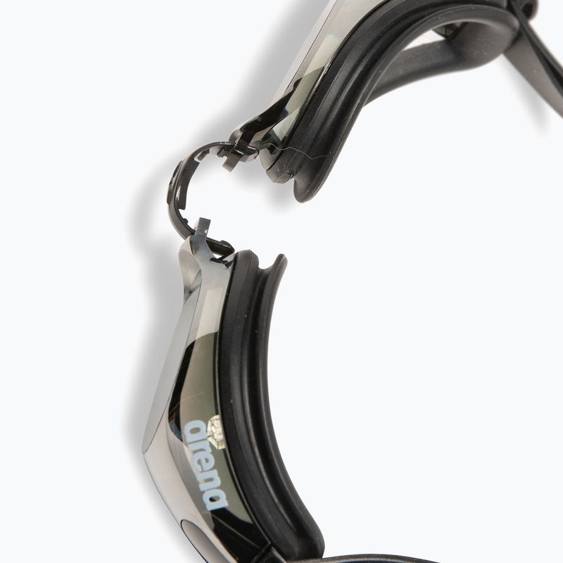 Ochelari de înot arena Zoom X-Fit Mirror silver/black/black 5