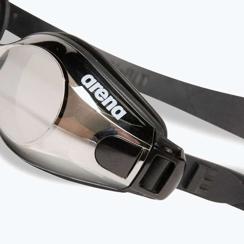 Ochelari de înot arena Zoom X-Fit Mirror silver/black/black 6