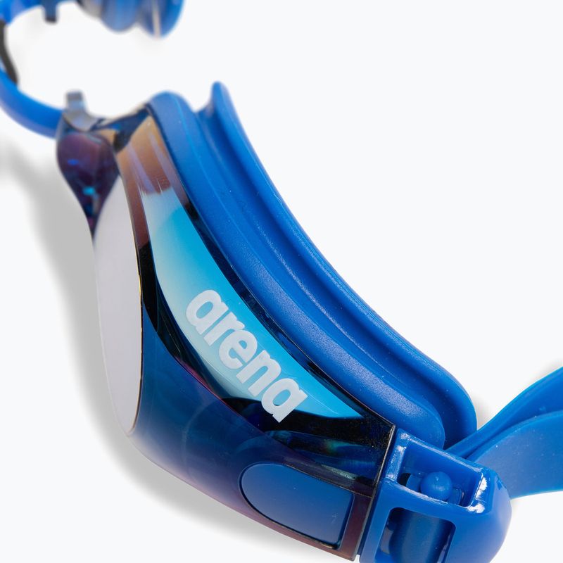 Ochelari de înot arena Zoom X-Fit Mirror blue/blue/blue 6