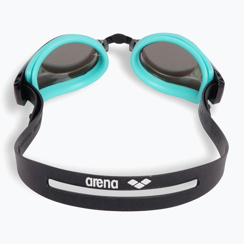 Ochelari de înot arena Zoom X-Fit Mirror turquoise/water/black 3