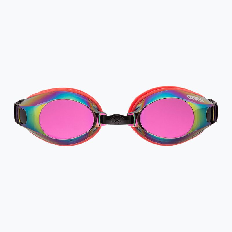 Ochelari de înot arena Zoom X-Fit Mirror copper/bright coral/plum 4