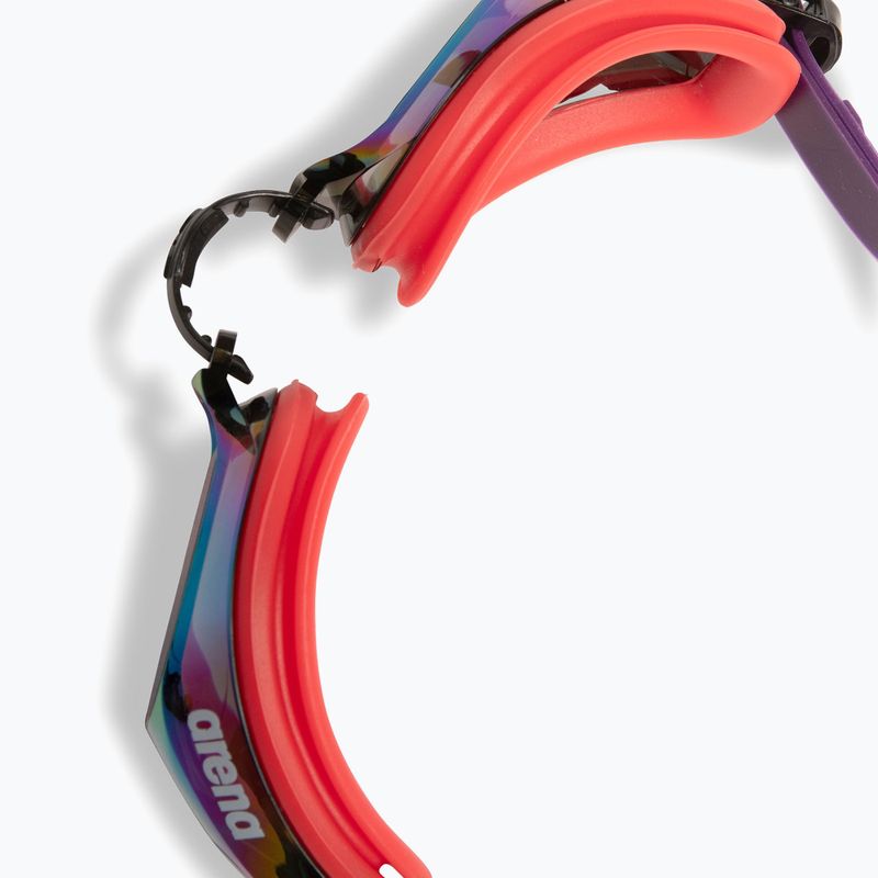 Ochelari de înot arena Zoom X-Fit Mirror copper/bright coral/plum 6