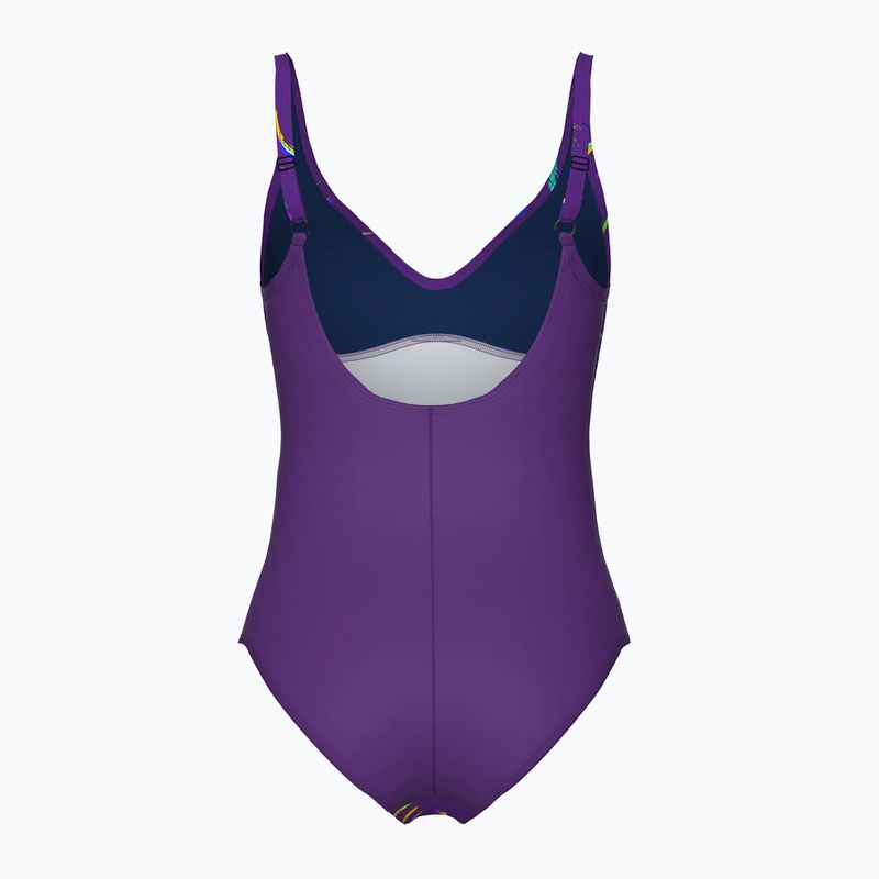Costum de baie dintr-o piesă pentru femei arena Abyss U Back multi plum/plum 2