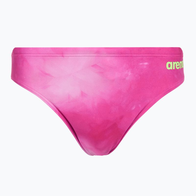 Chiloți de baie pentru bărbați arena Tie-Dye Allover shocking pink multi