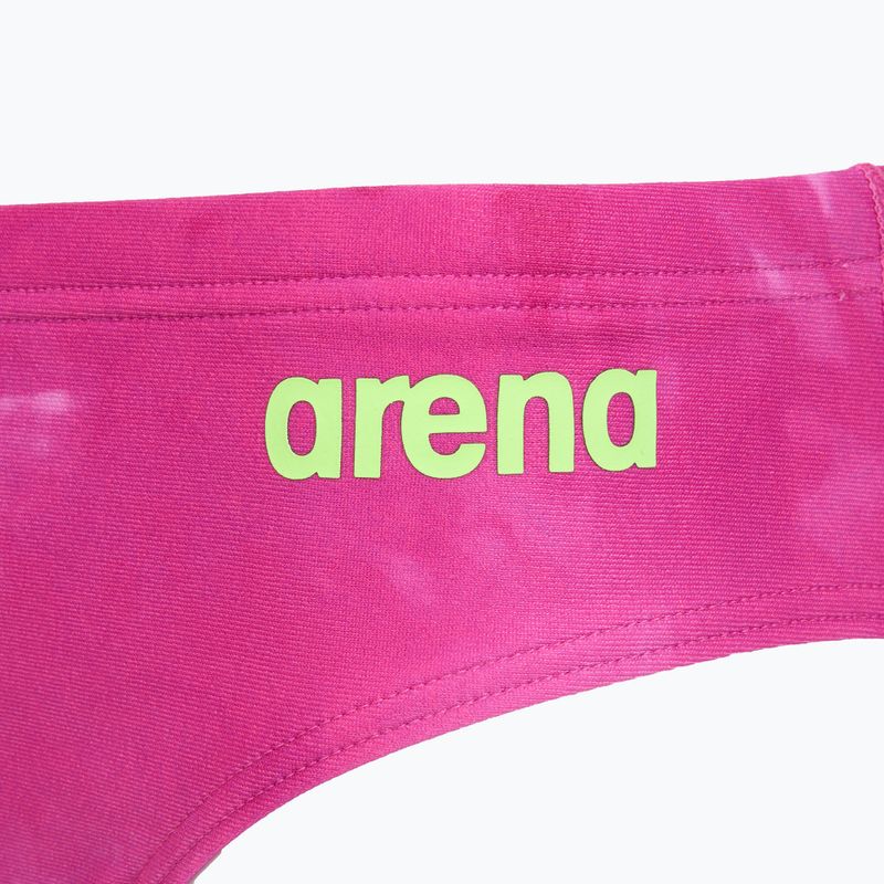 Chiloți de baie pentru bărbați arena Tie-Dye Allover shocking pink multi 3