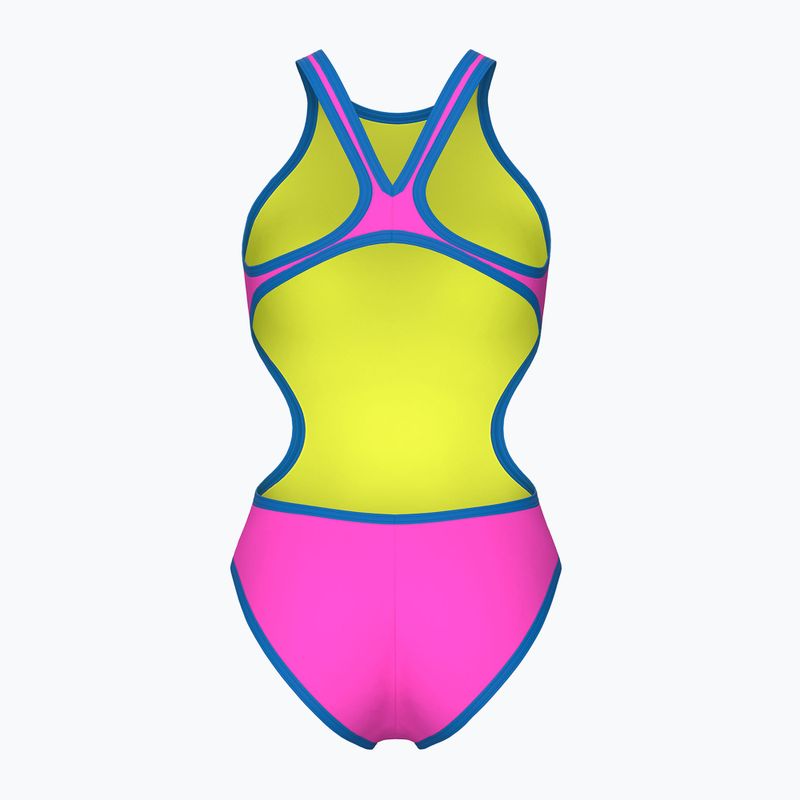 Costum de baie întreg pentru femei arena One Biglogo One Piece shocking pink/blue river 2