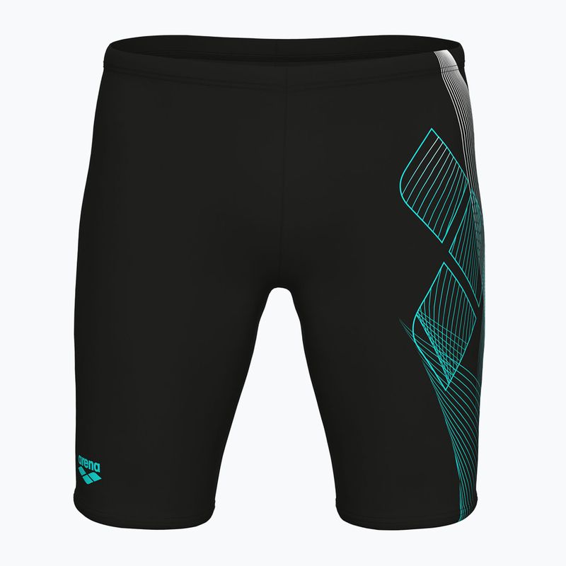 Pantaloni scurți de înot pentru bărbați arena Sea Water Swim Jammer black/water