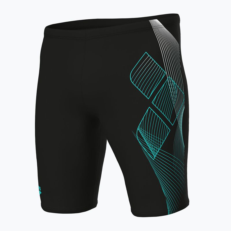 Pantaloni scurți de înot pentru bărbați arena Sea Water Swim Jammer black/water 3