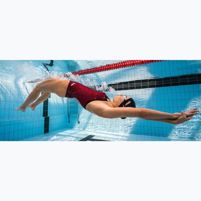 Costum de baie întreg pentru femei arena Snake Skin Challenge navy/team redwhiteblue 7