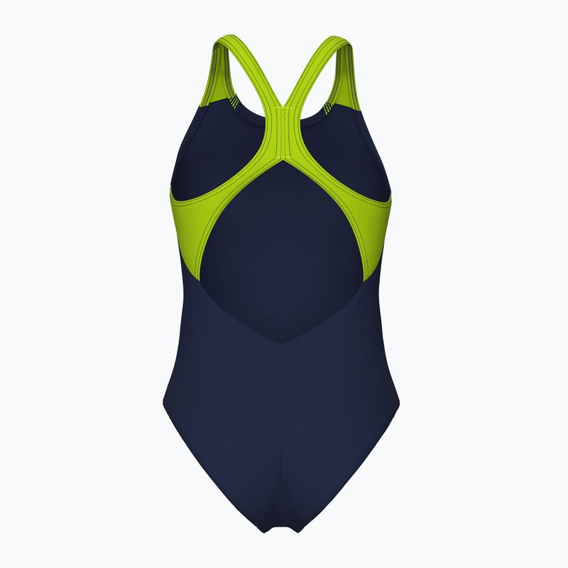 Costum de baie întreg pentru femei arena Blast V Back navy/artic lime 2