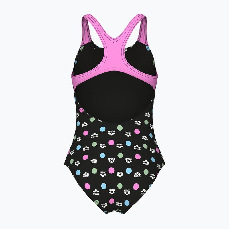 Costum de baie întreg pentru copii arena Multiple Dot Swim Pro Back multi black/orchid 2
