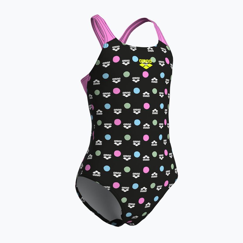 Costum de baie întreg pentru copii arena Multiple Dot Swim Pro Back multi black/orchid 3